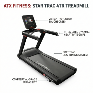 Star Trac 4TR Treadmill - 15" Embedded Display