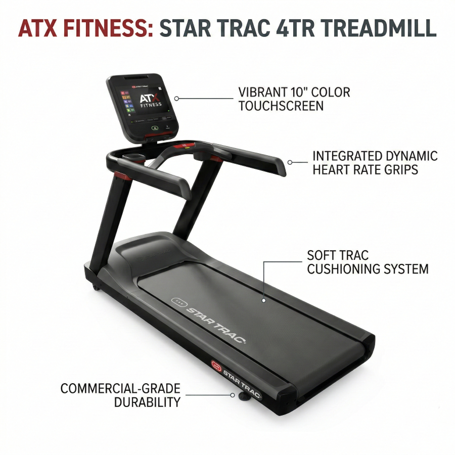 Star Trac 4TR Treadmill - 15" Embedded Display